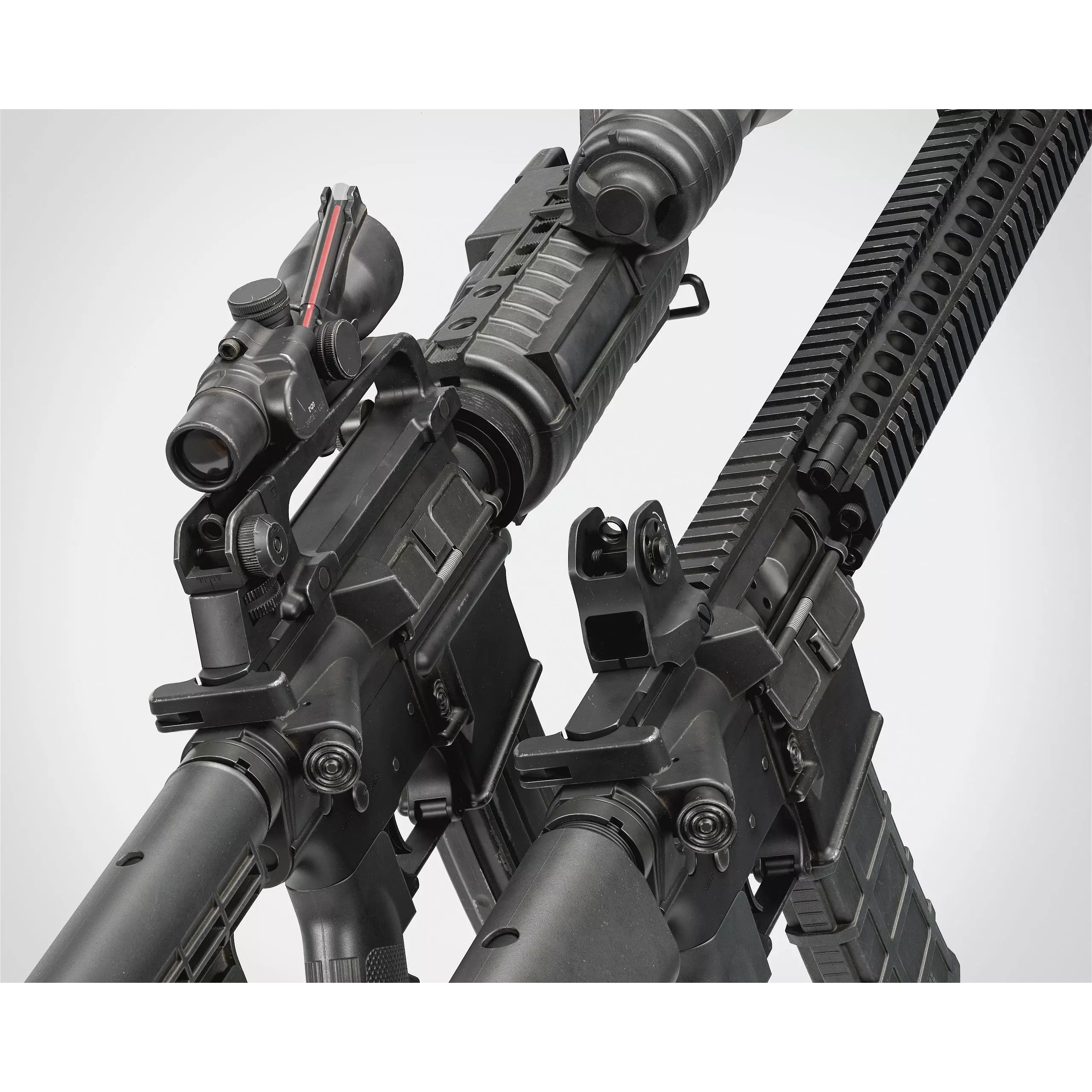 M4-AR15 Rifle - Low-Poly Game-Ready 3D Model - View 2