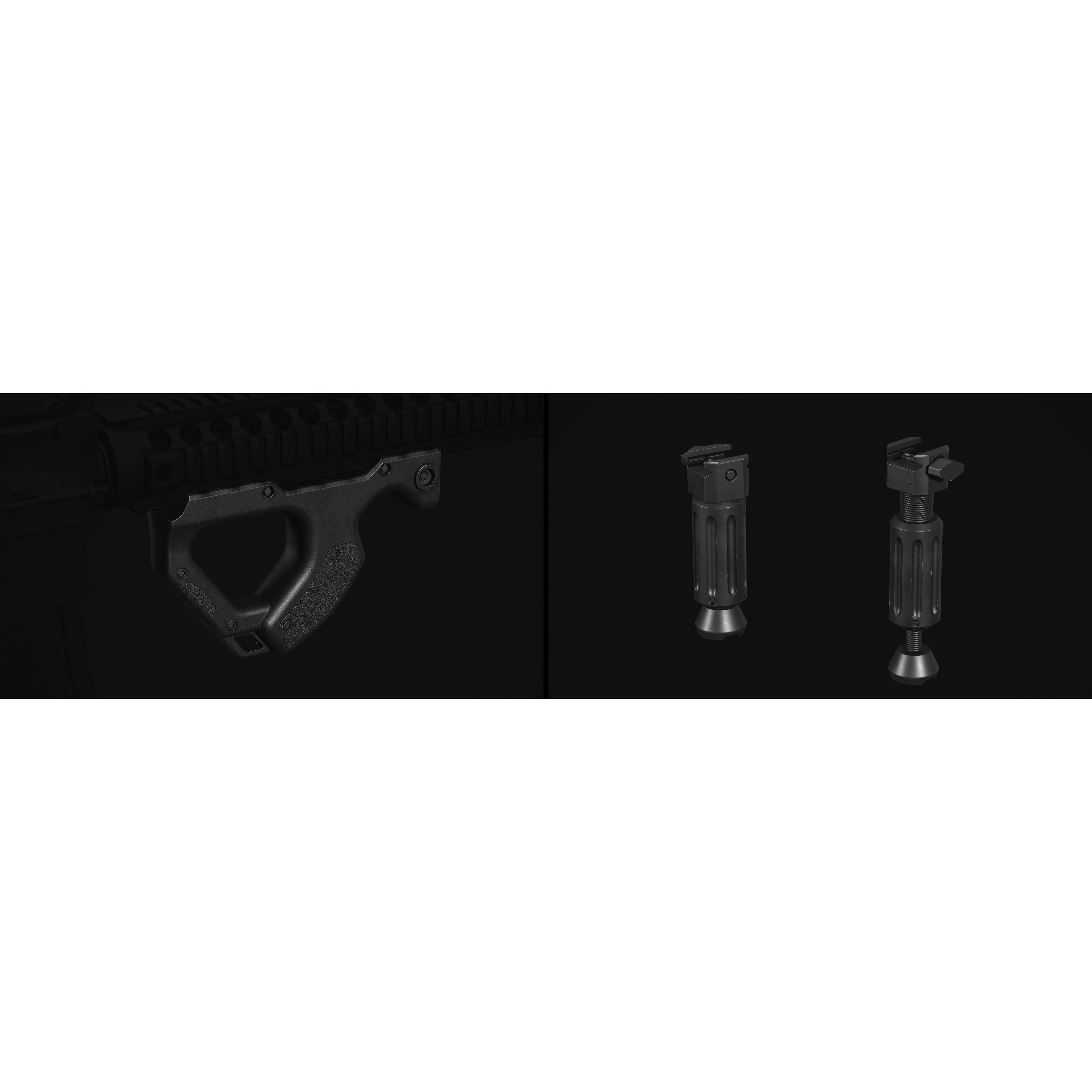M4-AR15 Rifle - Low-Poly Game-Ready 3D Model - View 32