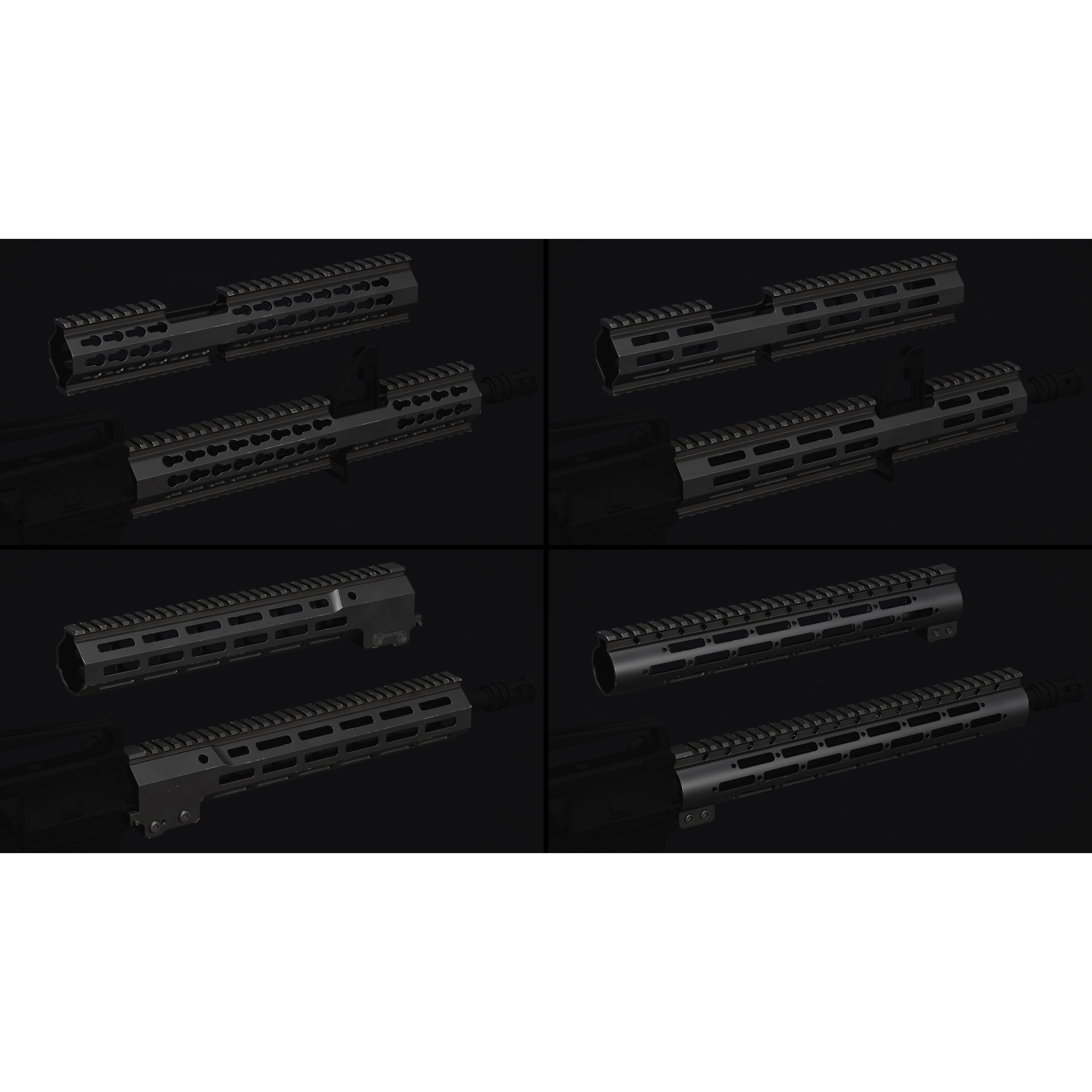 M4-AR15 Rifle - Low-Poly Game-Ready 3D Model - View 33