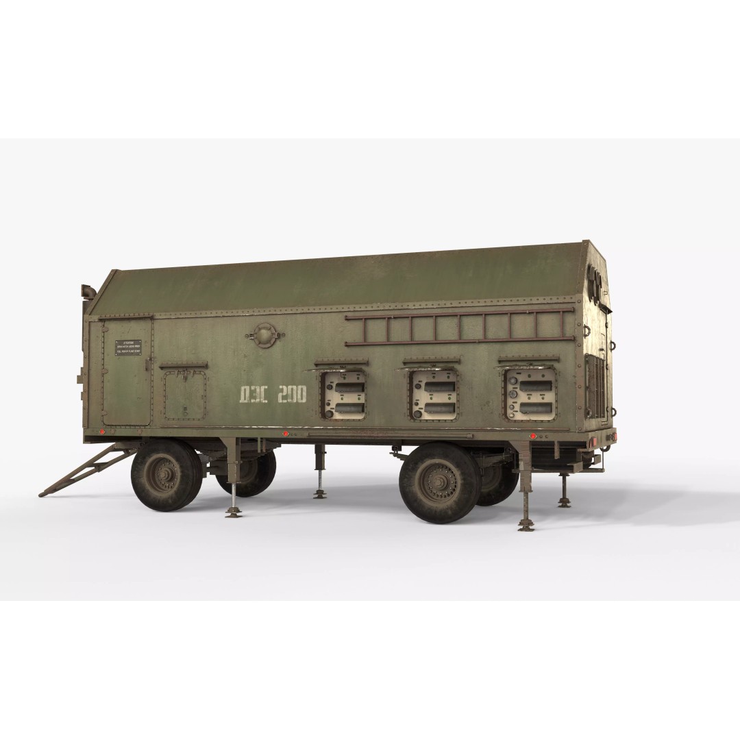 DES 5I57A Military Vehicle 3D Model – Low Poly Game Asset, FBX - View 2