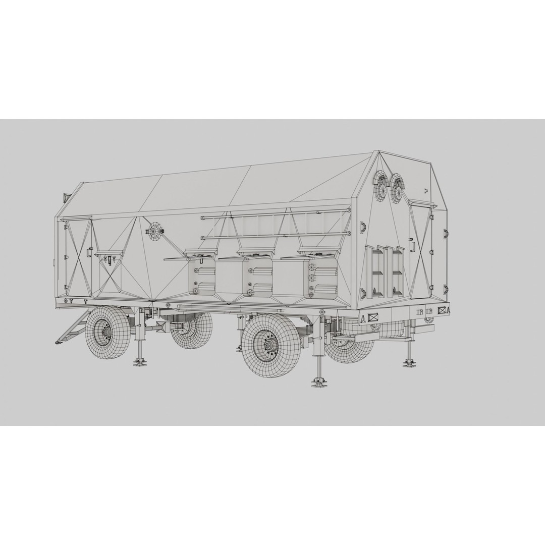 DES 5I57A Military Vehicle 3D Model – Low Poly Game Asset, FBX - View 8
