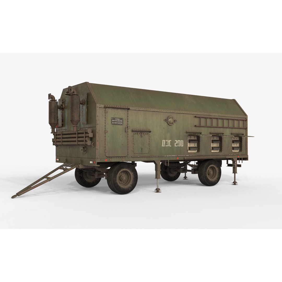 DES 5I57A Military Vehicle 3D Model – Low Poly Game Asset, FBX - View 9