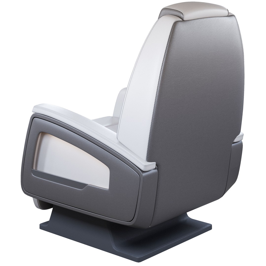Jet Seat 3D Model – High Poly Textured Aircraft Seat, FBX & OBJ - View 7