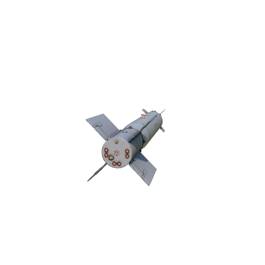 China LT-2 LS-500 Laser Guided Bomb 3D Model – Low Poly PBR Asset, FBX - View 10