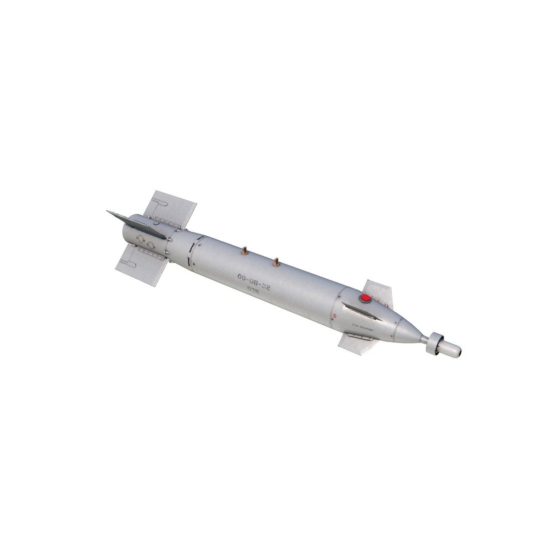 China LT-2 LS-500 Laser Guided Bomb 3D Model – Low Poly PBR Asset, FBX - View 5