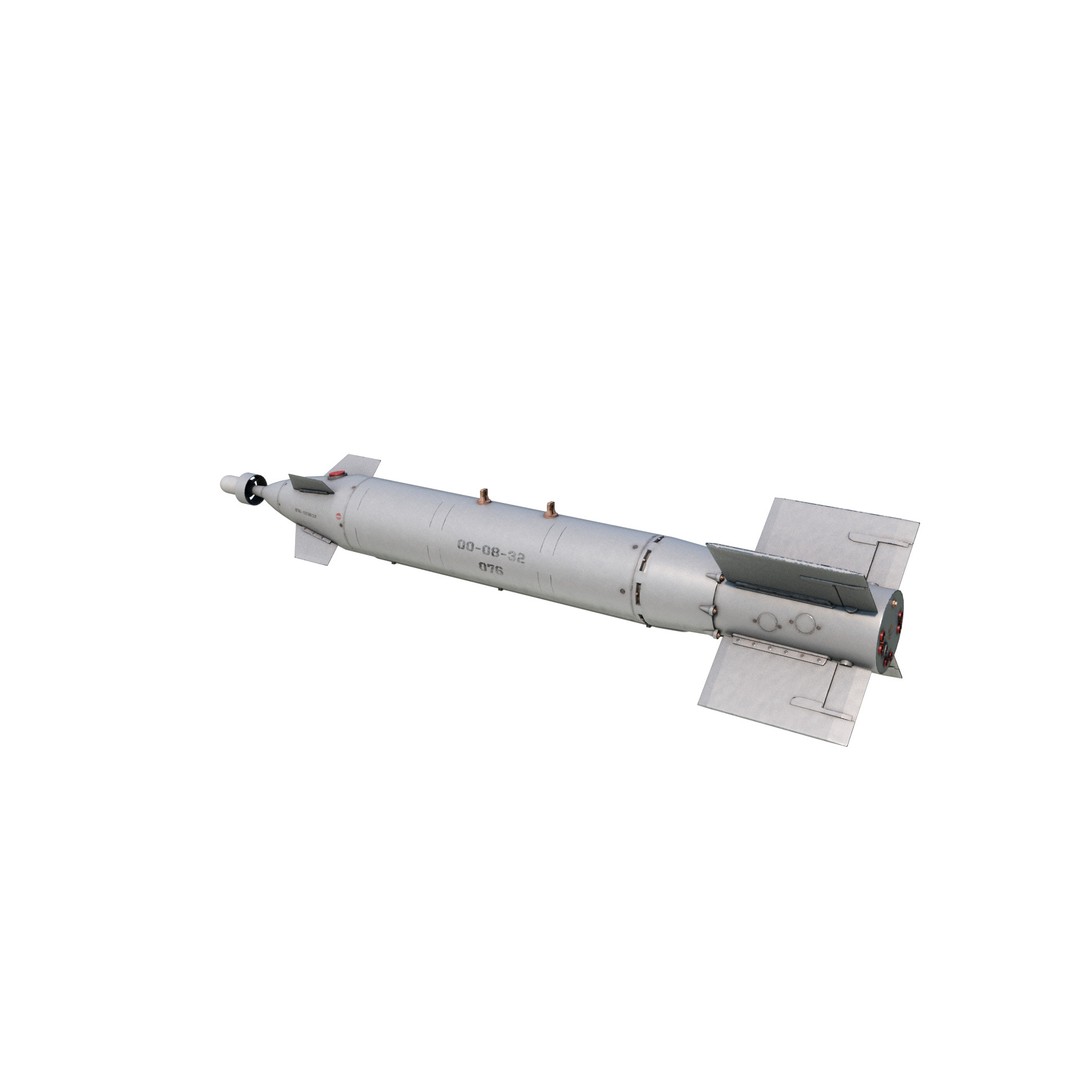 China LT-2 LS-500 Laser Guided Bomb 3D Model – Low Poly PBR Asset, FBX - View 6