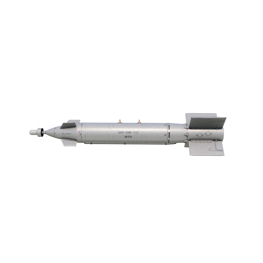 China LT-2 LS-500 Laser Guided Bomb 3D Model – Low Poly PBR Asset, FBX - View 7
