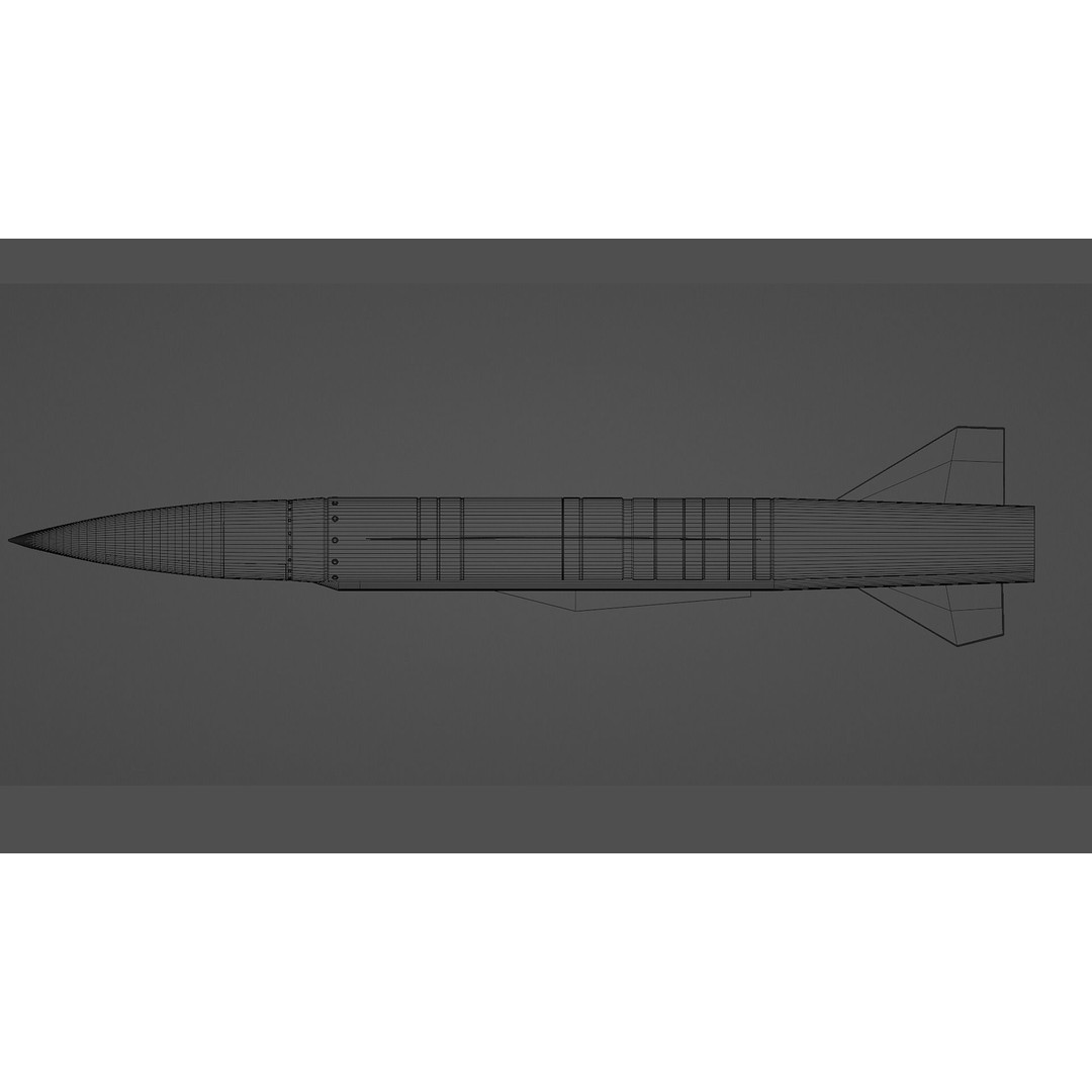Cruise Missiles 3D Model – Low Poly PBR Game Asset, FBX