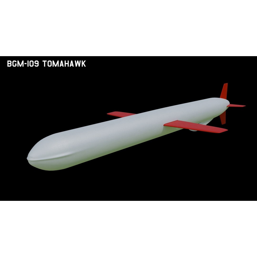 Cruise Missiles 3D Model – Low Poly PBR Game Asset, FBX - View 10