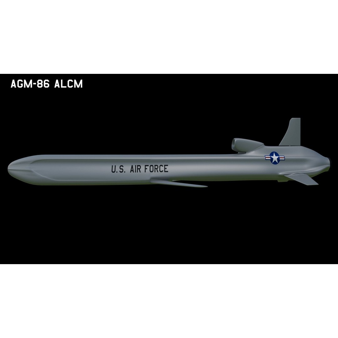 Cruise Missiles 3D Model – Low Poly PBR Game Asset, FBX - View 3