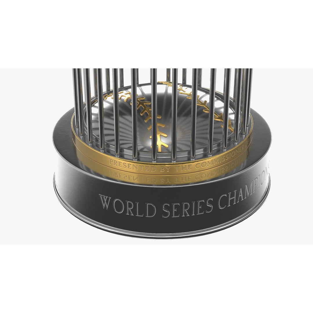 Baseball World Series Trophy 3D Model – PBR Textured Asset, FBX, OBJ - View 11