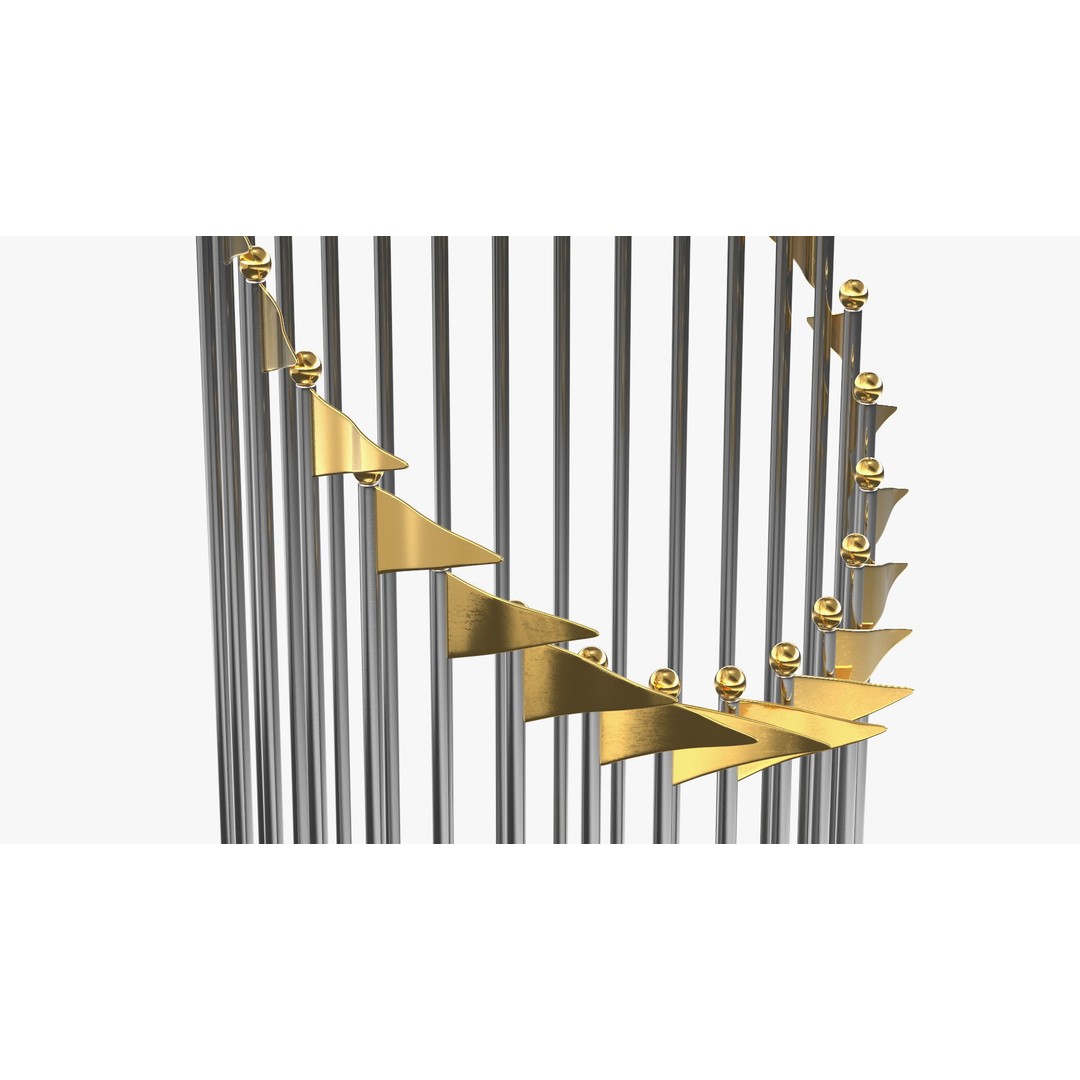 Baseball World Series Trophy 3D Model – PBR Textured Asset, FBX, OBJ - View 12