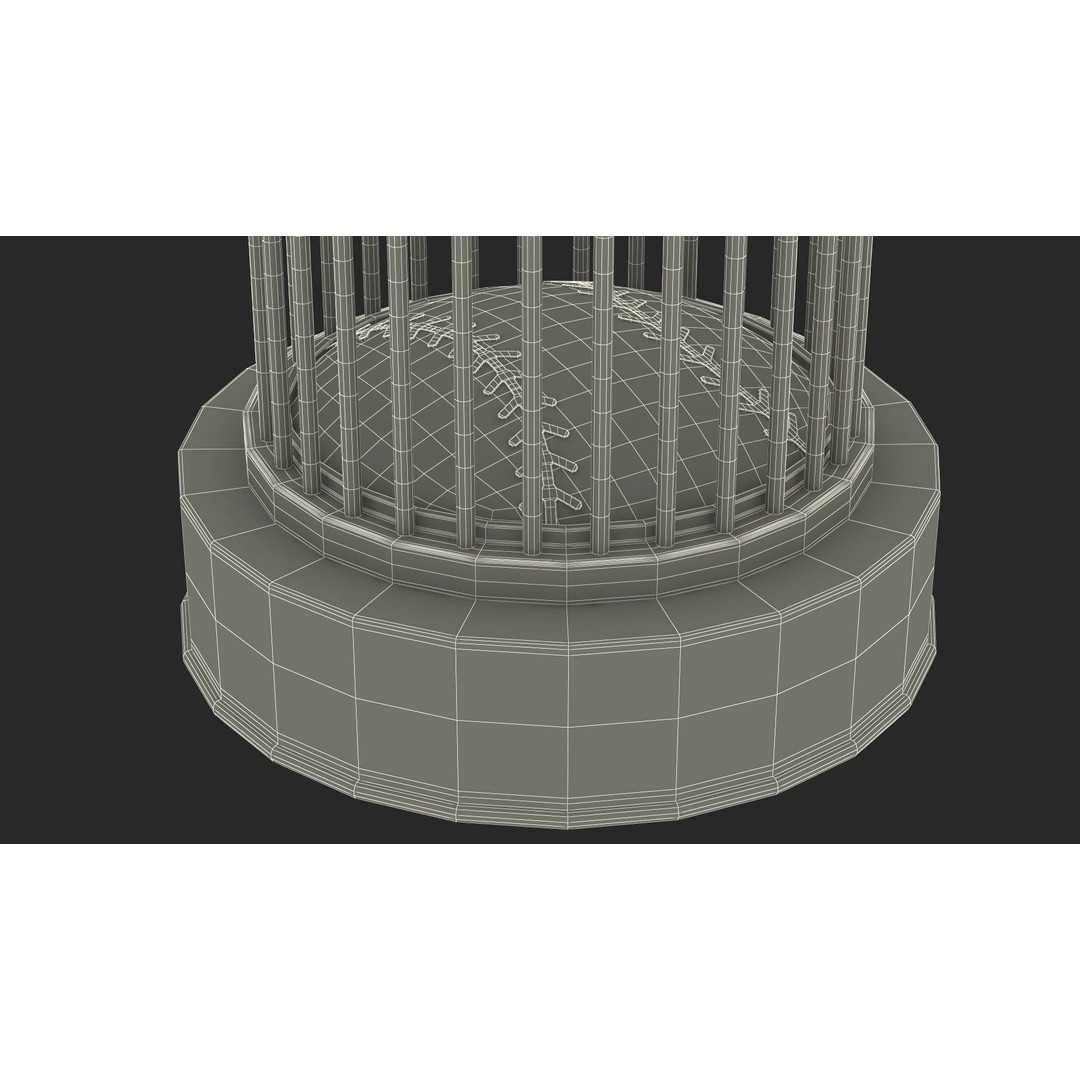 Baseball World Series Trophy 3D Model – PBR Textured Asset, FBX, OBJ - View 38
