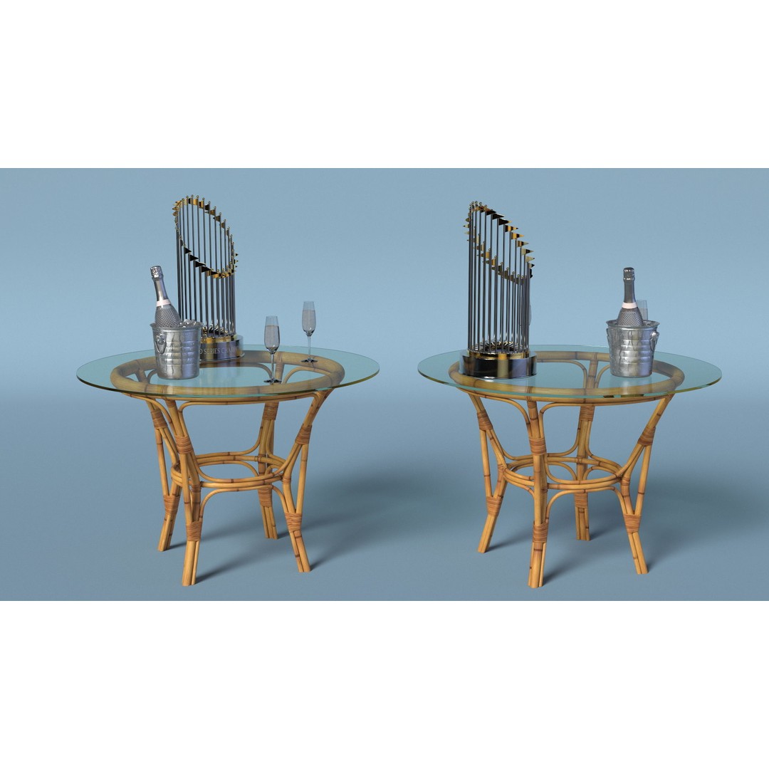 Baseball World Series Trophy 3D Model – PBR Textured Asset, FBX, OBJ - View 5