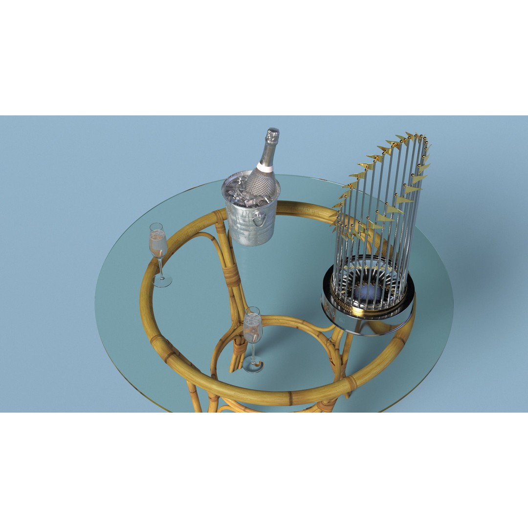 Baseball World Series Trophy 3D Model – PBR Textured Asset, FBX, OBJ - View 7
