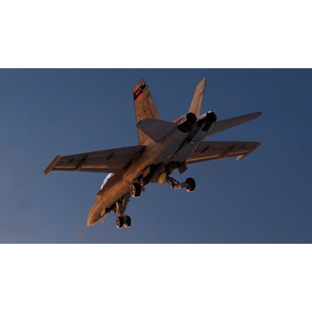 Boeing X-53 Active Aeroelastic Wing 3D Model – Low Poly Aircraft, FBX, OBJ - View 13