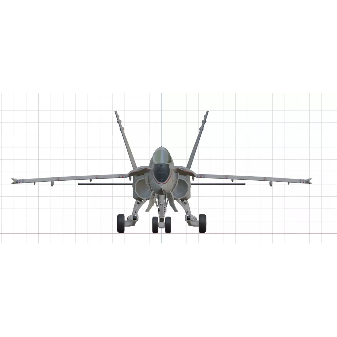 Boeing X-53 Active Aeroelastic Wing 3D Model – Low Poly Aircraft, FBX, OBJ - View 24