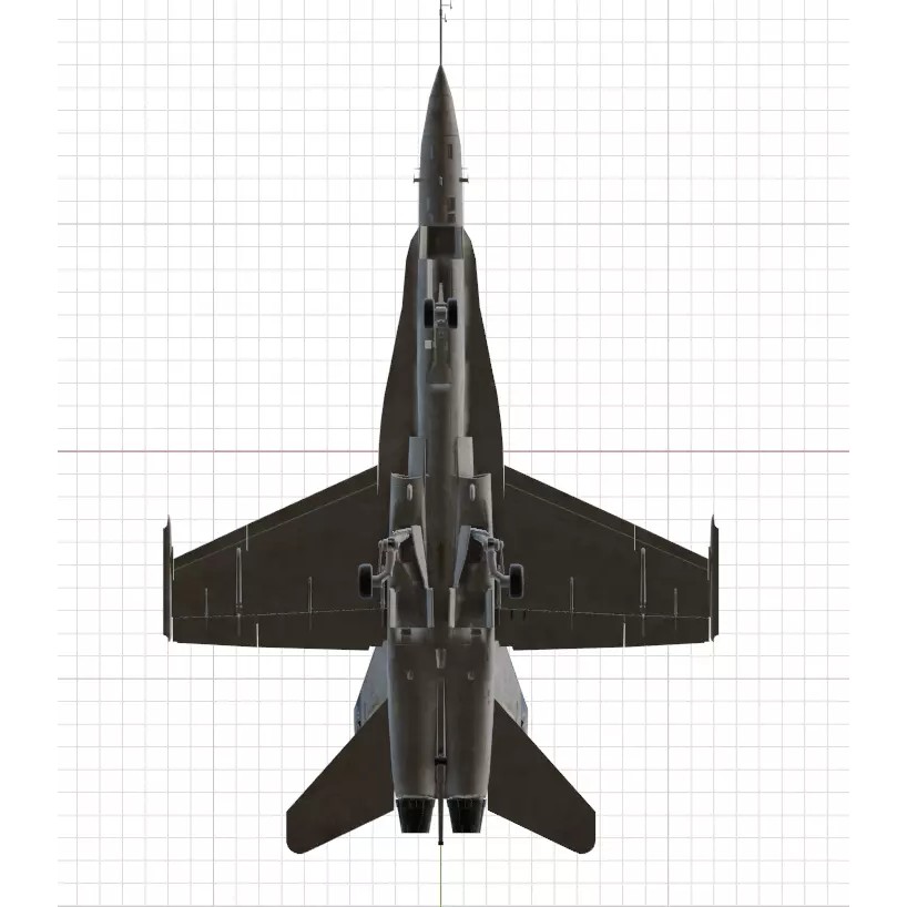 Boeing X-53 Active Aeroelastic Wing 3D Model – Low Poly Aircraft, FBX, OBJ - View 26