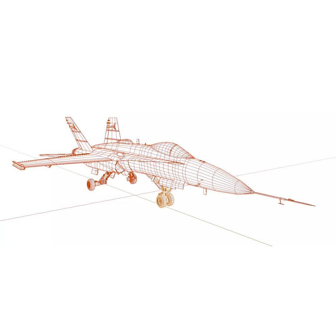 Boeing X-53 Active Aeroelastic Wing 3D Model – Low Poly Aircraft, FBX, OBJ - View 31