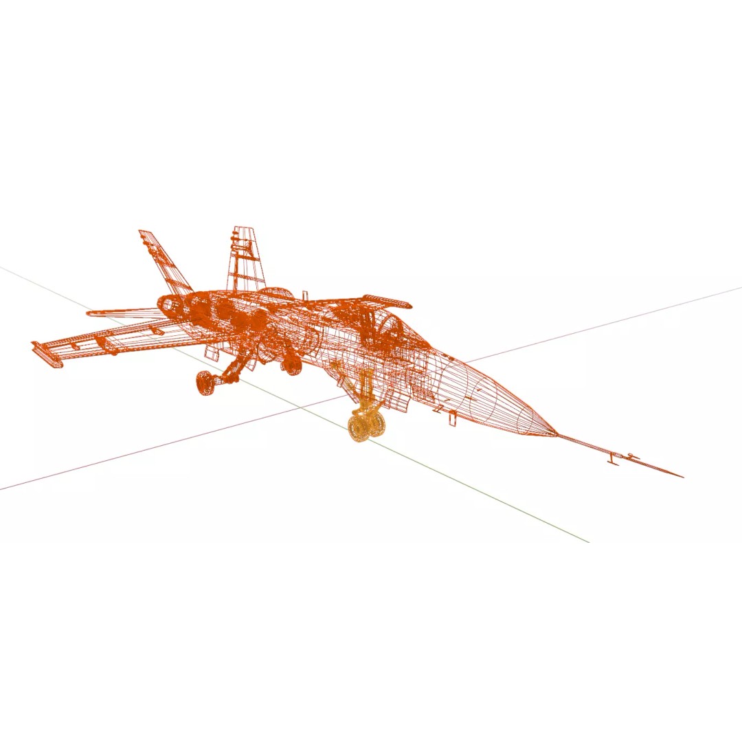 Boeing X-53 Active Aeroelastic Wing 3D Model – Low Poly Aircraft, FBX, OBJ - View 32