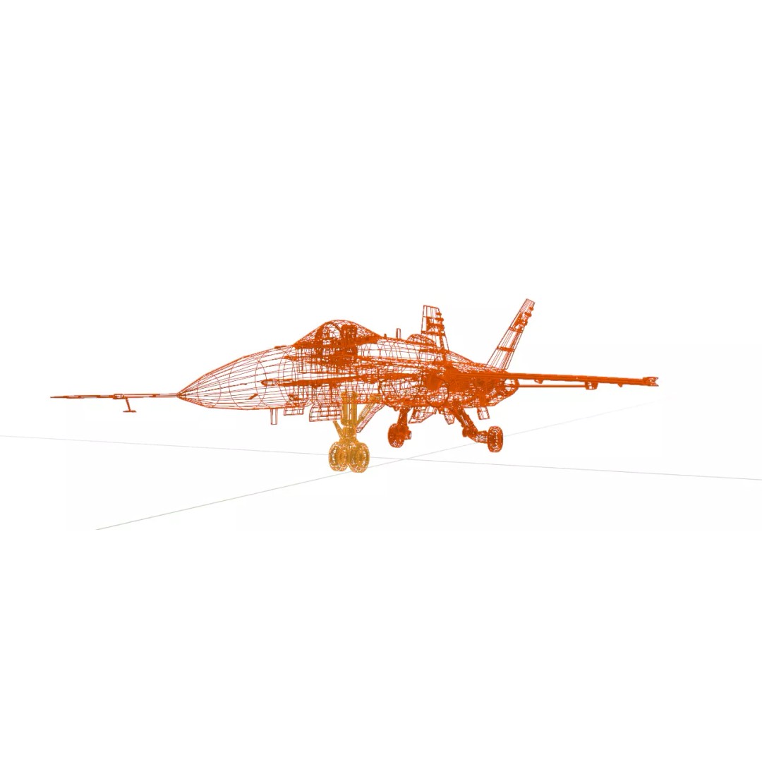 Boeing X-53 Active Aeroelastic Wing 3D Model – Low Poly Aircraft, FBX, OBJ - View 33