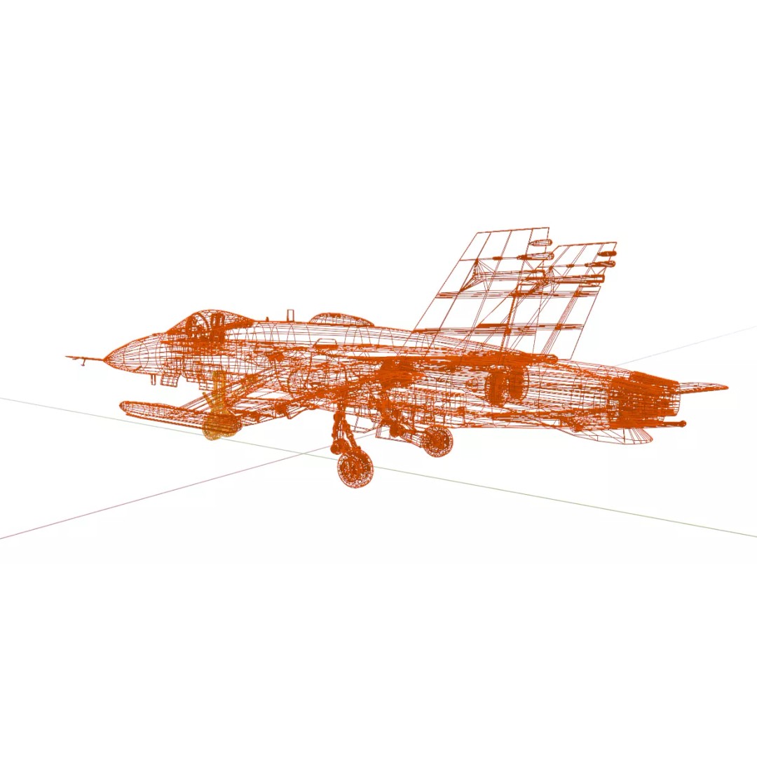 Boeing X-53 Active Aeroelastic Wing 3D Model – Low Poly Aircraft, FBX, OBJ - View 34