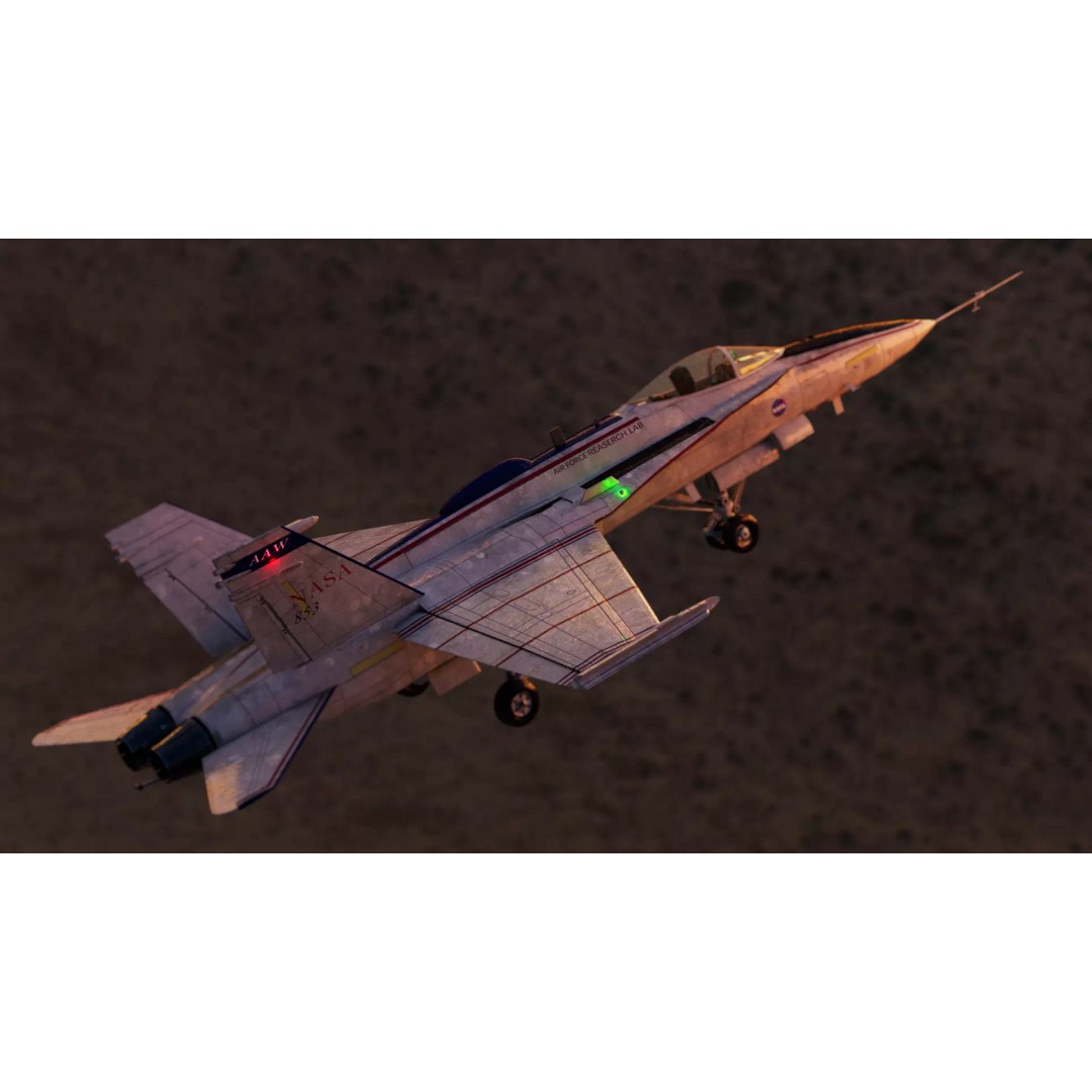 Boeing X-53 Active Aeroelastic Wing 3D Model – Low Poly Aircraft, FBX, OBJ - View 7