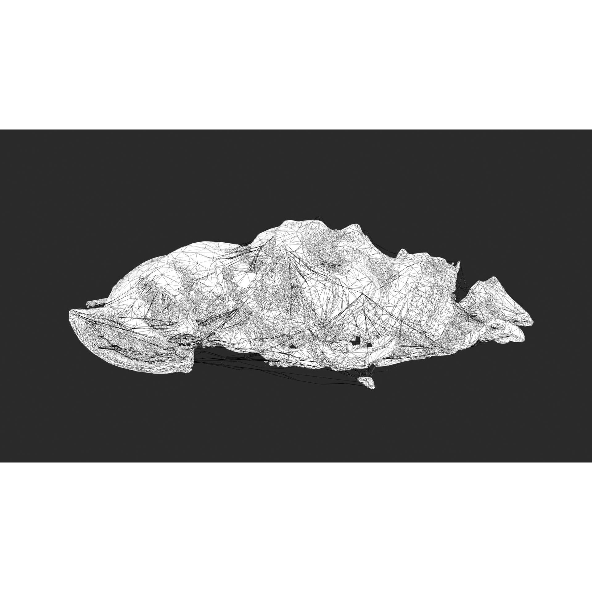 Broken Skulls with Spider Webs - Game-Ready 3D Model - View 16