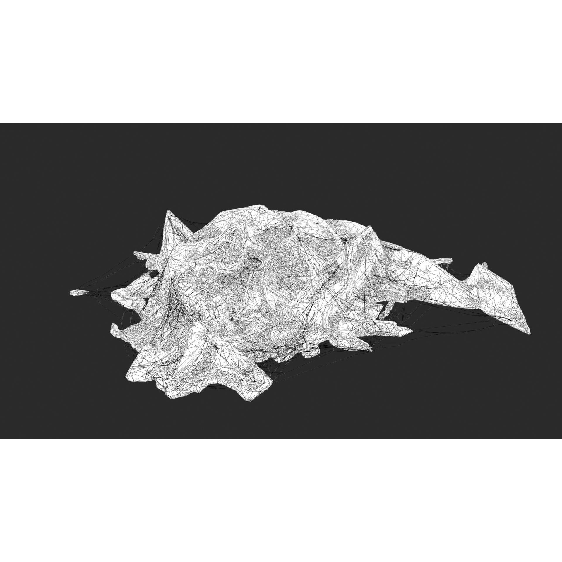Broken Skulls with Spider Webs - Game-Ready 3D Model - View 17