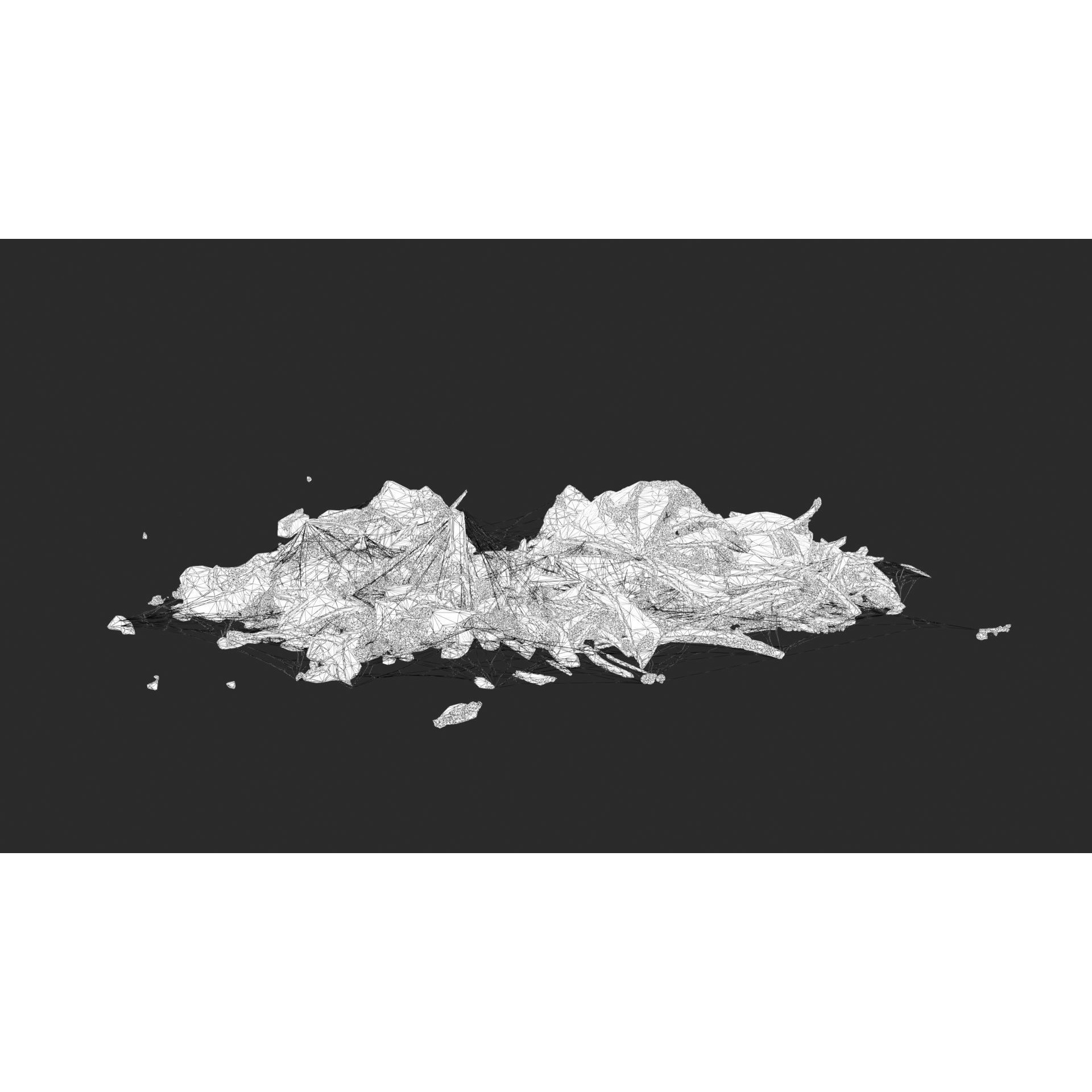Broken Skulls with Spider Webs - Game-Ready 3D Model - View 37