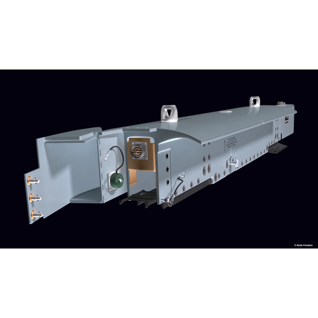 LAU-118 Launcher 3D Model – High Poly Military Asset, FBX, OBJ - View 5