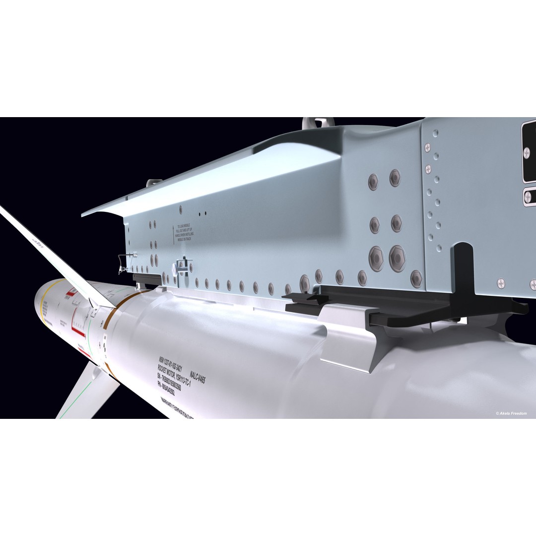 LAU-118 Launcher 3D Model – High Poly Military Asset, FBX, OBJ - View 9