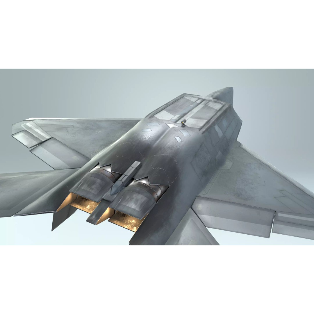 F-22 Raptor 3D Model – High-Detail Rigged Asset, FBX - View 7