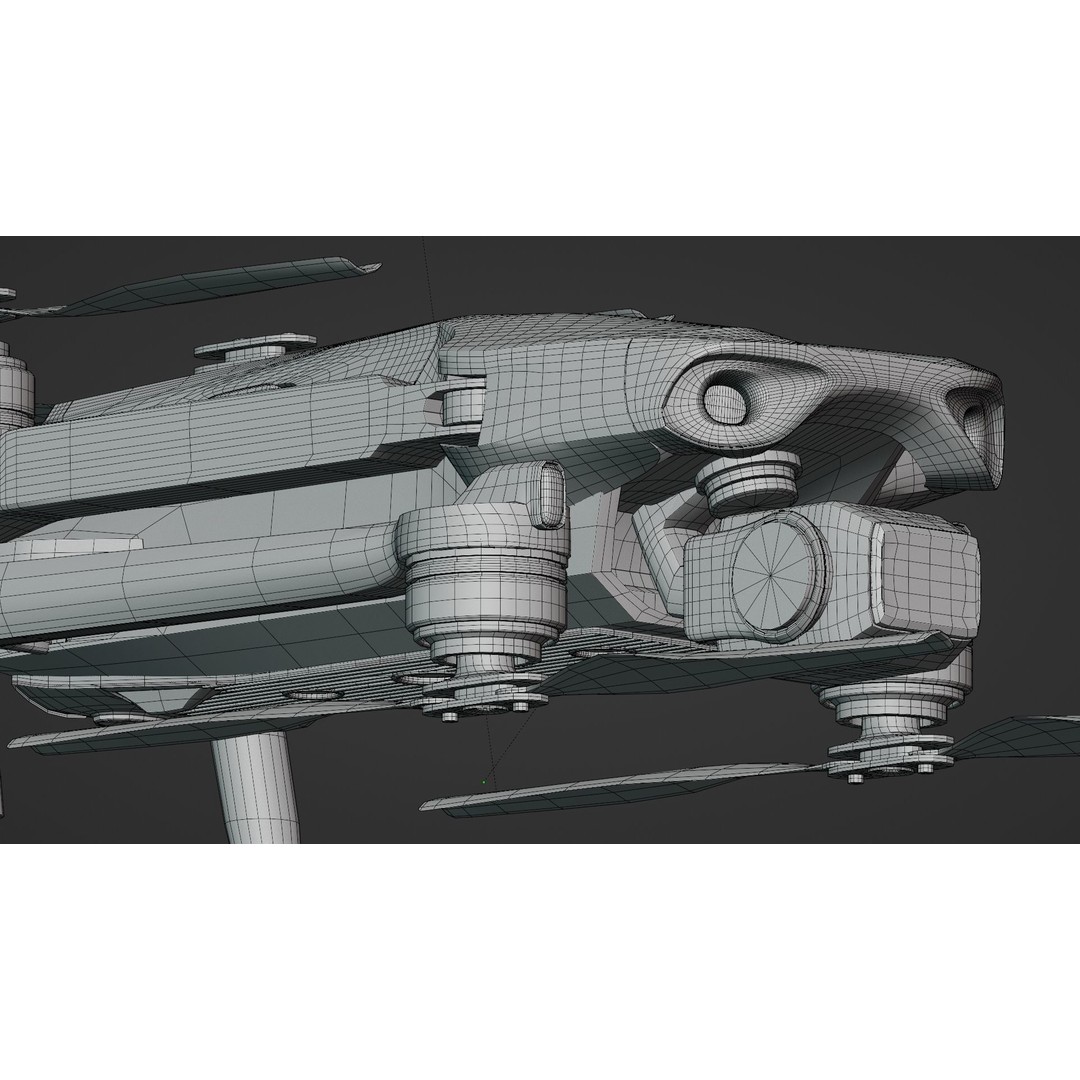 DJI Mavic Air 2 3D Model – High Poly Drone Asset, FBX & OBJ
