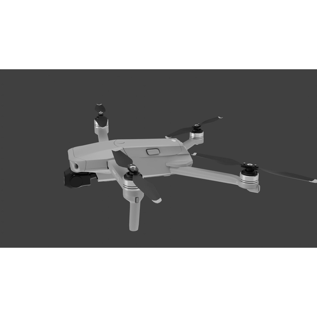 DJI Mavic Air 2 3D Model – High Poly Drone Asset, FBX & OBJ - View 10