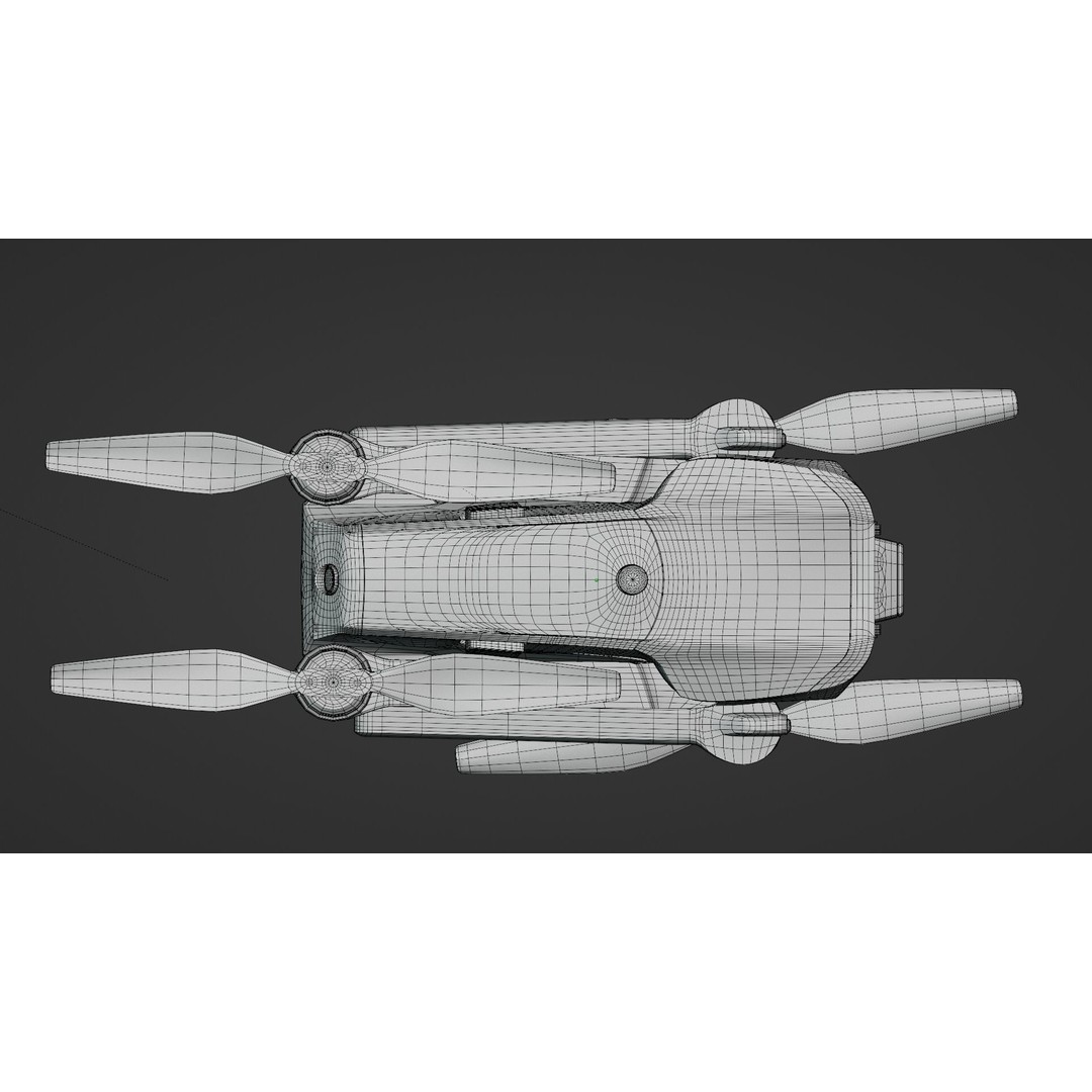 DJI Mavic Air 2 3D Model – High Poly Drone Asset, FBX & OBJ - View 12