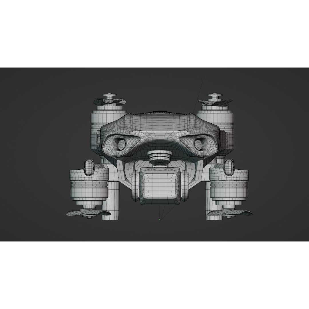 DJI Mavic Air 2 3D Model – High Poly Drone Asset, FBX & OBJ - View 13