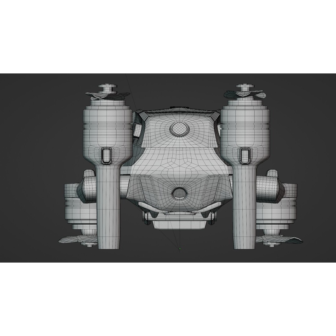 DJI Mavic Air 2 3D Model – High Poly Drone Asset, FBX & OBJ - View 15