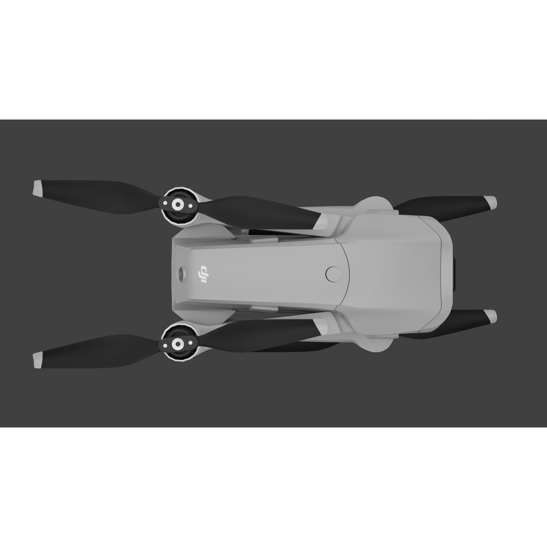 DJI Mavic Air 2 3D Model – High Poly Drone Asset, FBX & OBJ - View 6
