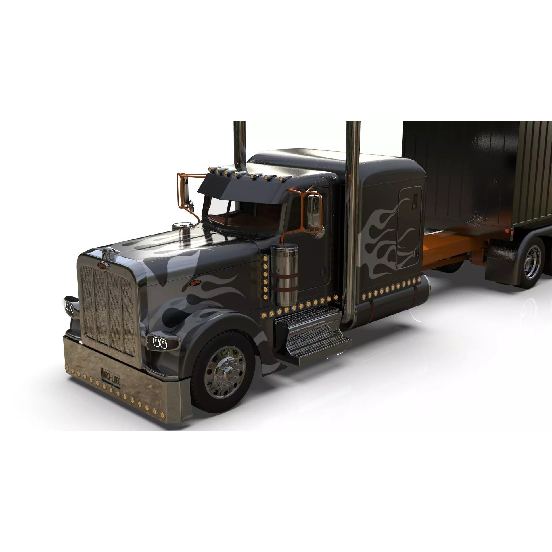 Bad Bunny's Peterbilt 389 - Game-Ready 3D Model - View 19