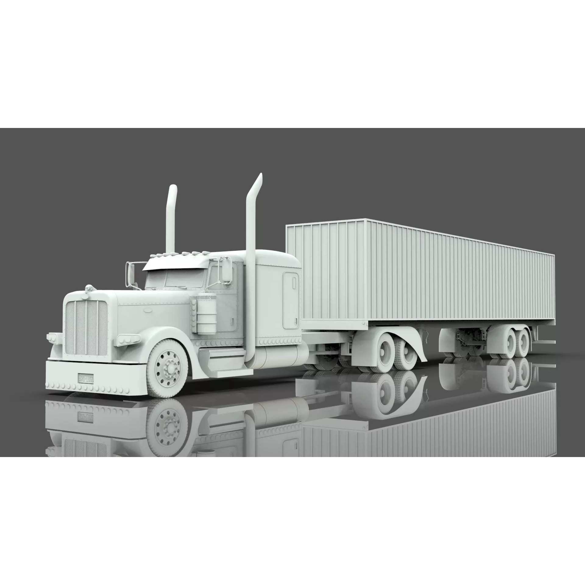 Bad Bunny's Peterbilt 389 - Game-Ready 3D Model - View 23