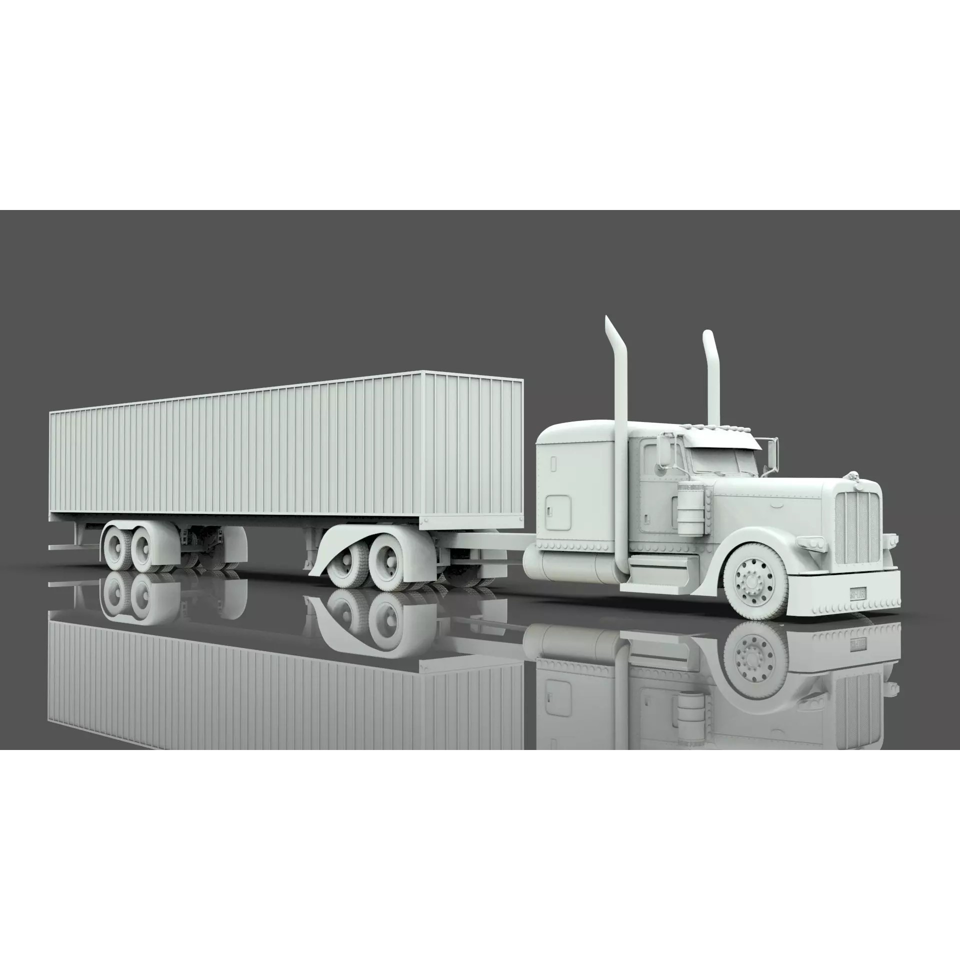 Bad Bunny's Peterbilt 389 - Game-Ready 3D Model - View 24