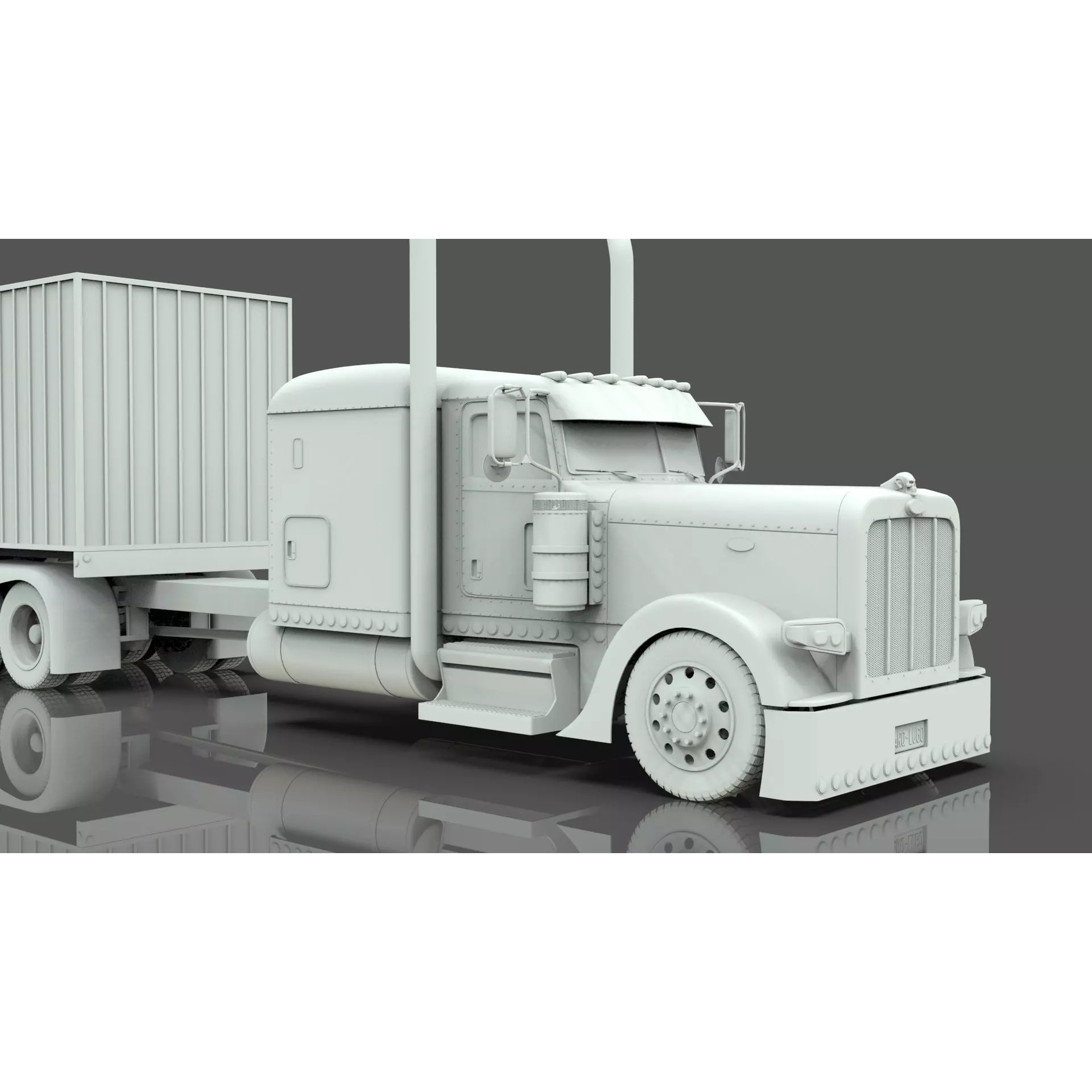 Bad Bunny's Peterbilt 389 - Game-Ready 3D Model - View 25