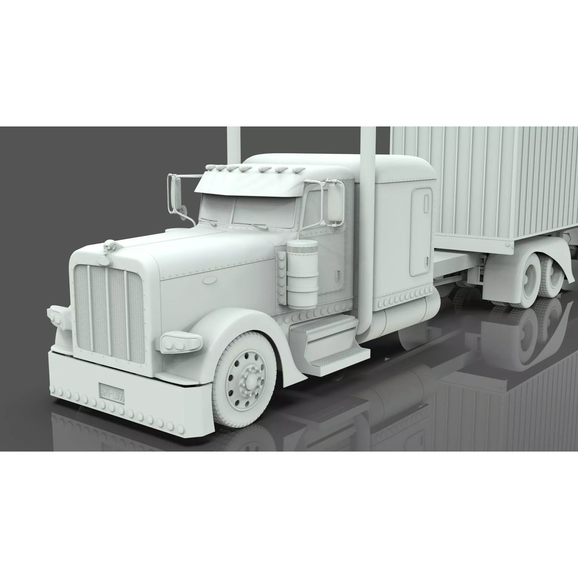 Bad Bunny's Peterbilt 389 - Game-Ready 3D Model - View 26