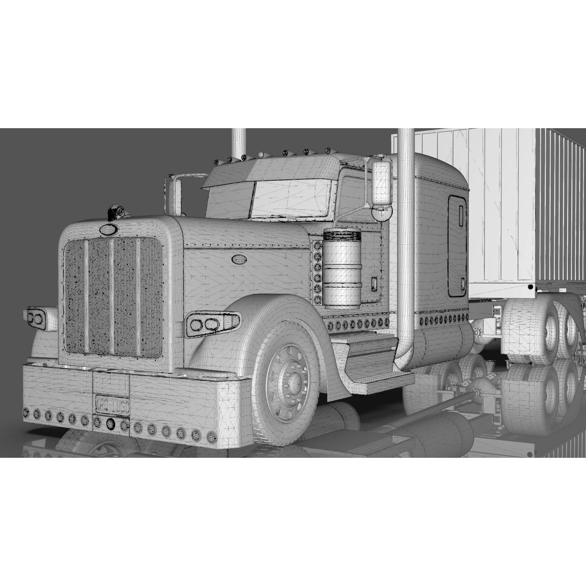 Bad Bunny's Peterbilt 389 - Game-Ready 3D Model - View 30