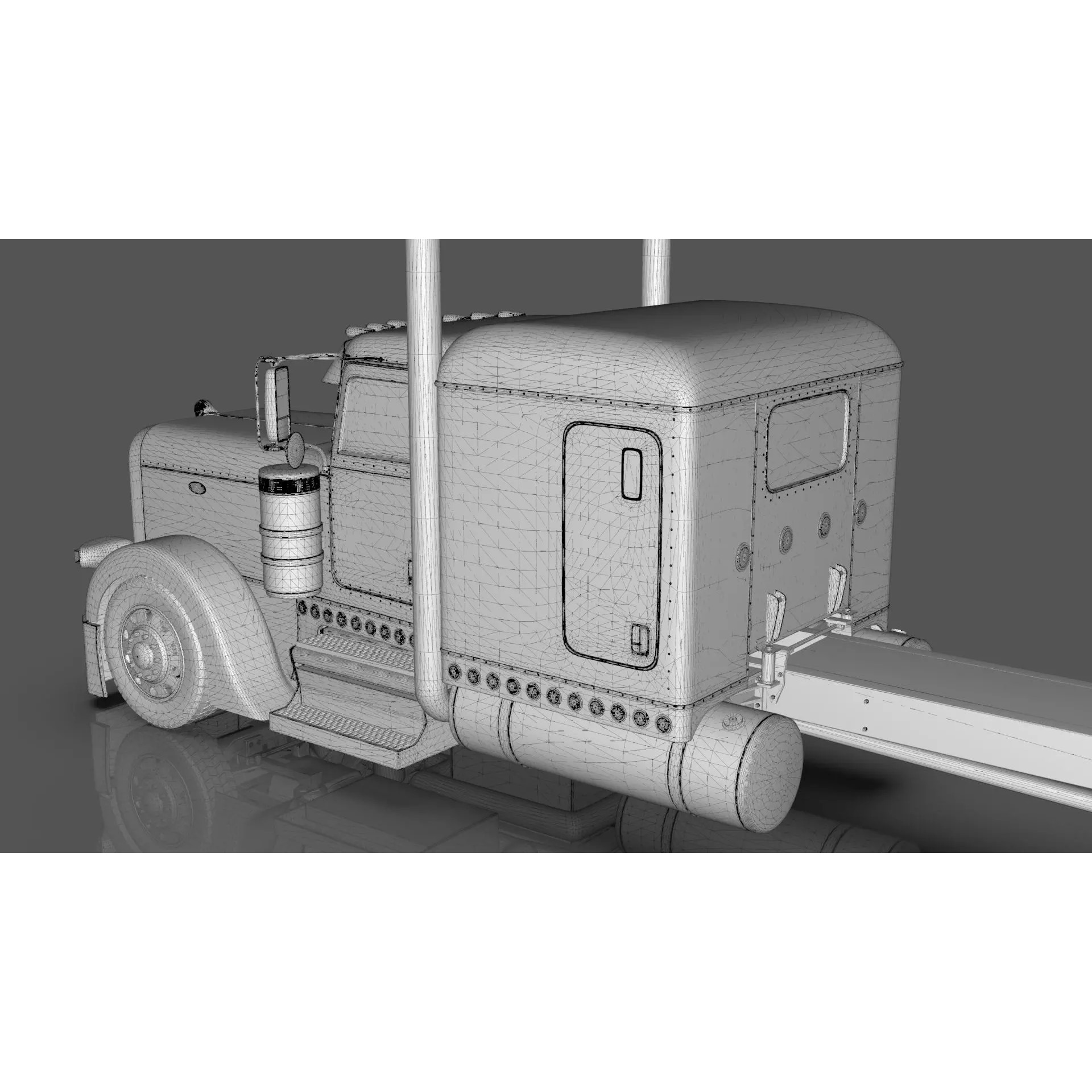 Bad Bunny's Peterbilt 389 - Game-Ready 3D Model - View 36