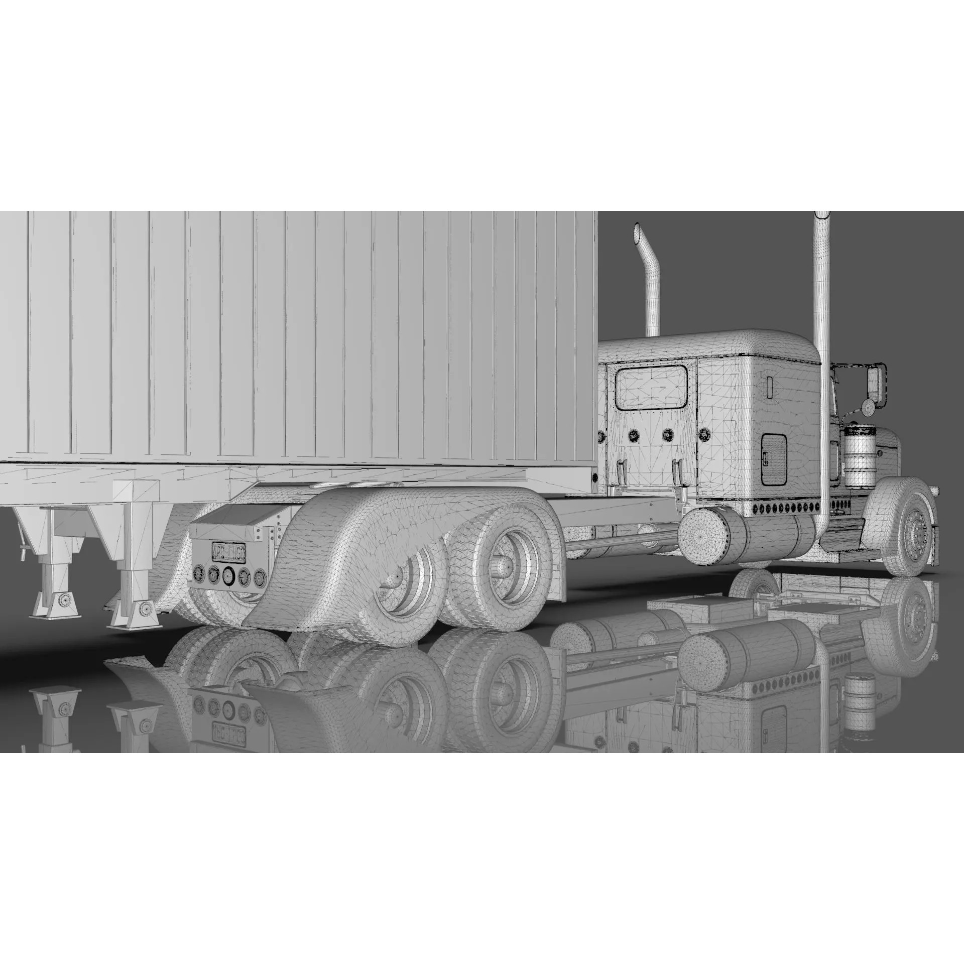 Bad Bunny's Peterbilt 389 - Game-Ready 3D Model - View 38