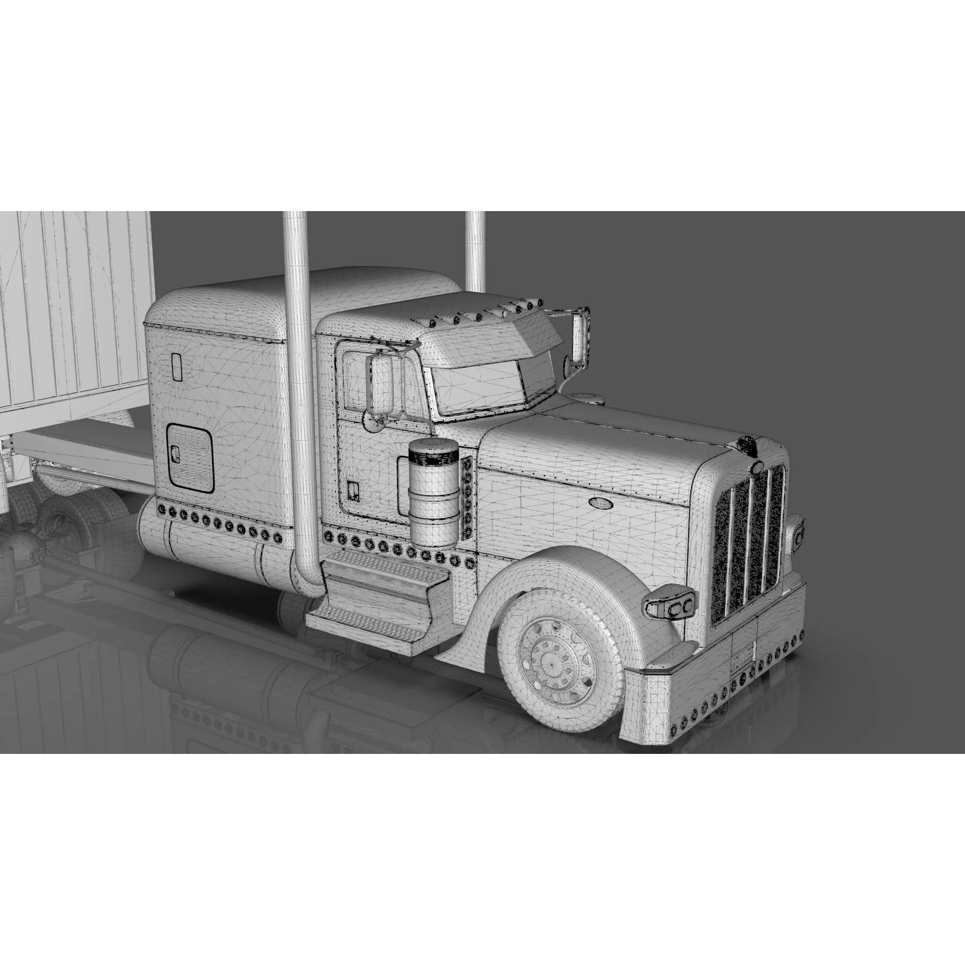 Bad Bunny's Peterbilt 389 - Game-Ready 3D Model - View 39