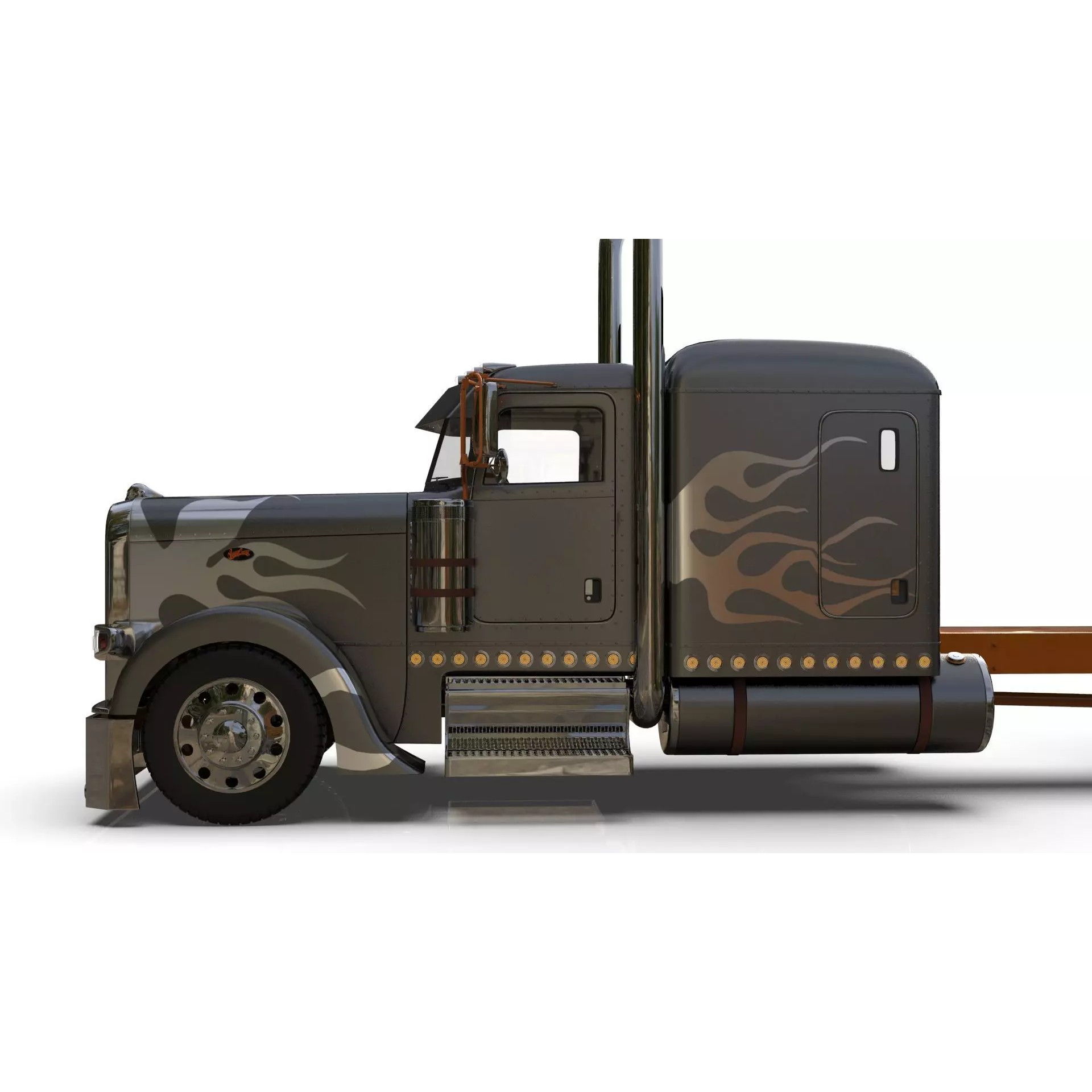Bad Bunny's Peterbilt 389 - Game-Ready 3D Model - View 4