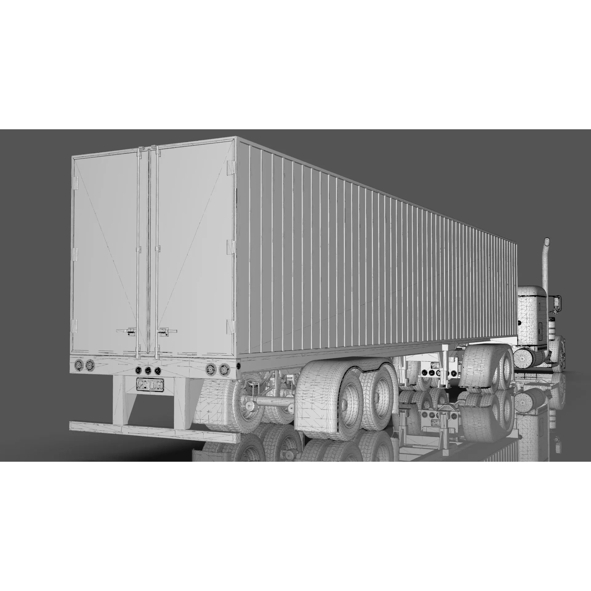 Bad Bunny's Peterbilt 389 - Game-Ready 3D Model - View 45